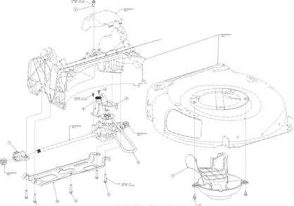 Drive Diagram and Parts List for (12ACD2J6710)(2017) Cub Cadet Lawn Mower